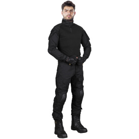 Czarne ubranie ochronne Tactical Guard