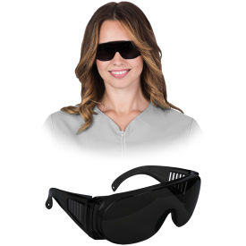 REIS Przeciwodpryskowe czarne okulary ochronne