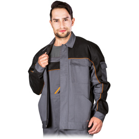 Czarno-szara bluza ochronna z system wentylacji