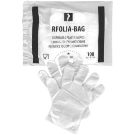 Jednorazowe rękawice ochronne wykonane z folii RFOLIA-BAG