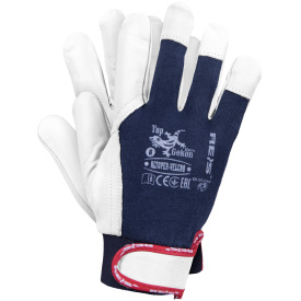 Rękawice ochronne wykonane z skóry koziej RLTOPER-VELCRO