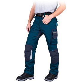 Granatowe-niebieskie spodnie ochronne do pasa NEW AGE