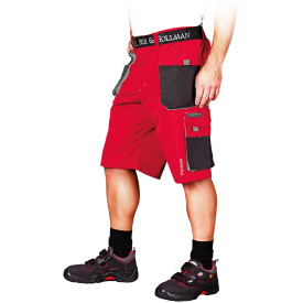 Czerwone krótkie spodnie ochronne FORMEN