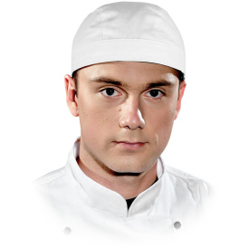 Biała czapka kucharska -CZPIRAT W