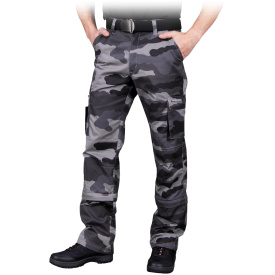 Spodnie ochronne do pasa w kolorze ciemnym-moro