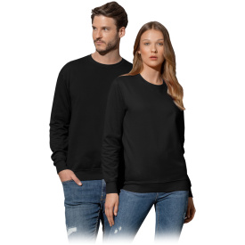 Czarna bluza męska z długim rękawem ST4000