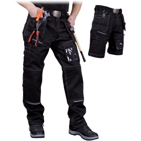 Spodnie ochronne do pasa z odpinanymi nogawkami