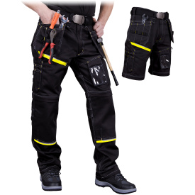 Spodnie ochronne do pasa z odpinanymi nogawkami
