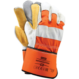 Rękawice ochronne wzmacniane skórą bydlęca RBPOWERSTONE