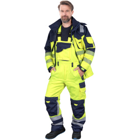 Spodnie robocze ogrodniczki ocieplane LH-BIBWINTER YG